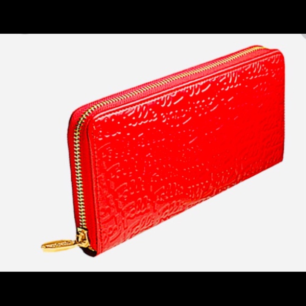 FOLLI FOLLIE Long  Enamel RED ♥️ wallet  gift
